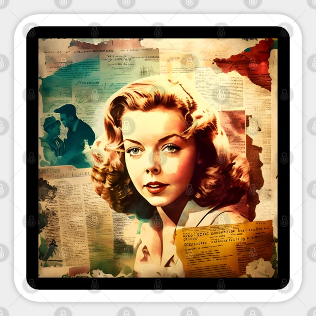 Ida Lupino #15 Sticker by MonoMagic